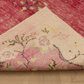 Vintage Manisa Turkish Area Rug 6x9 ft — Pink & Red Distressed