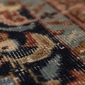 Vintage Isparta Turkish Area Rug 5x8 ft — Beige & Blue Floral
