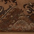 Vintage Kars Turkish Area Rug 6x10 ft — Brown & Beige Floral