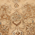 Vintage Southeastern Persian Style Area Rug 9x14 ft — Beige & Brown Medallion