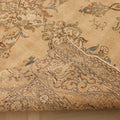Vintage Southeastern Persian Style Area Rug 9x14 ft — Beige & Brown Medallion