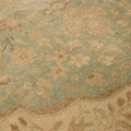 Vintage Southeastern Persian Style Area Rug 7x12 ft — Beige & Green Medallion