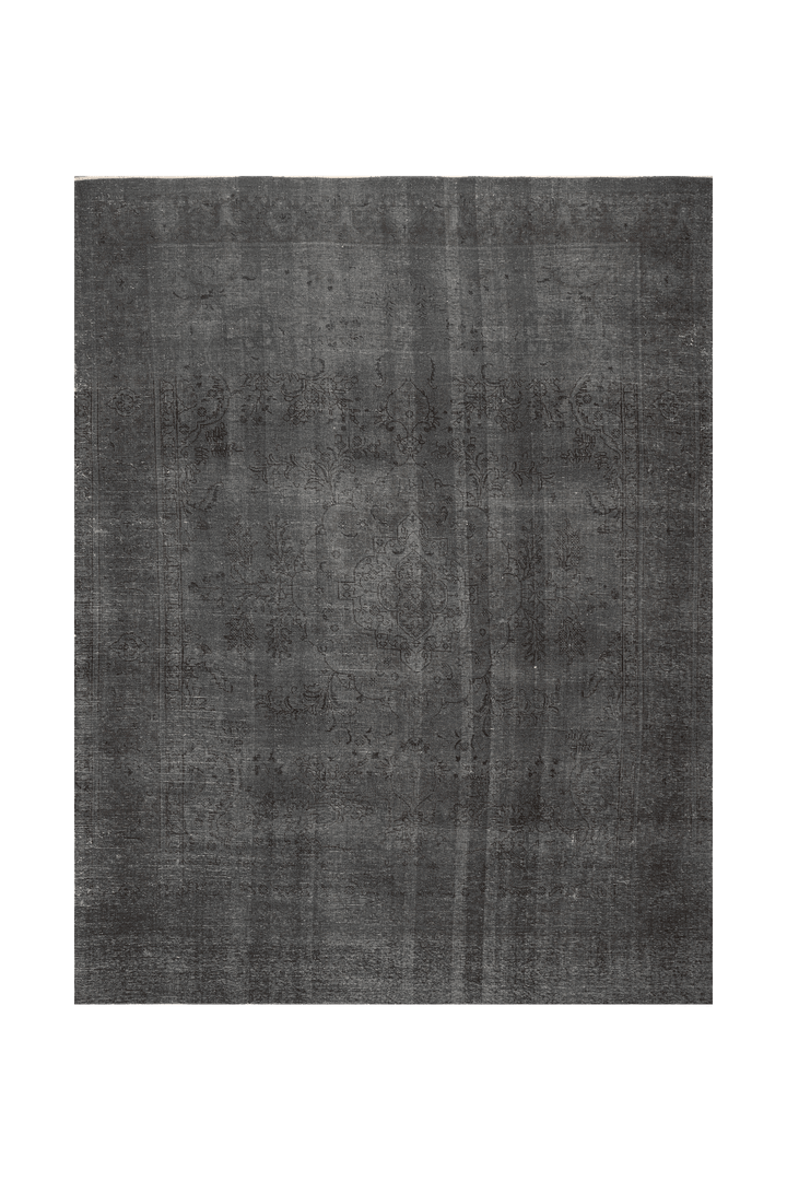 Vintage Southeastern Persian Style Area Rug 9x12 ft — Gray & Blue Medallion