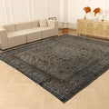 Vintage Southeastern Persian Style Area Rug 10x12 ft — Gray & Brown Medallion
