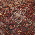 Vintage Southeastern Persian Style Oversize Rug 10x14 ft — Red & Blue Medallion