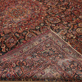Vintage Southeastern Persian Style Oversize Rug 10x14 ft — Red & Blue Medallion