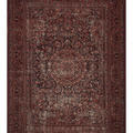 Vintage Southeastern Persian Style Oversize Rug 10x14 ft — Red & Blue Medallion