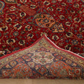 Vintage Southeastern Persian Style Oversize Rug 9x15 ft — Red & Blue Medallion