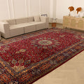 Vintage Southeastern Persian Style Oversize Rug 9x15 ft — Red & Blue Medallion