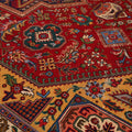 Vintage Southeastern Persian Style Oversize Rug 10x13 ft — Red & Blue Medallion
