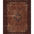 Vintage Southeastern Persian Style Oversize Rug 10x13 ft — Brown & Blue Medallion