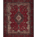 Vintage Southeastern Persian Style Oversize Rug 10x13 ft — Red & Blue Medallion