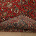 Vintage Southeastern Persian Style Oversize Rug 10x13 ft — Red & Brown Medallion