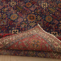 Vintage Southeastern Persian Style Oversize Rug 10x13 ft — Blue & Red Floral