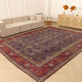 Vintage Southeastern Persian Style Oversize Rug 10x13 ft — Blue & Red Floral
