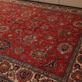 Vintage Southeastern Persian Style Oversize Rug 10x13 ft — Red & Beige Floral