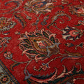 Vintage Southeastern Persian Style Oversize Rug 10x13 ft — Red & Beige Floral