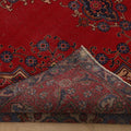 Vintage Southeastern Persian Style Oversize Rug 9x13 ft — Red & Blue Medallion