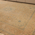 Vintage Southeastern Persian Style Oversize Rug 10x13 ft — Beige & Blue Medallion