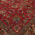 Vintage Southeastern Persian Style Oversize Rug 8x11 ft — Red & Beige Floral