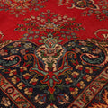 Vintage Southeastern Persian Style Oversize Rug 10x13 ft — Red & Blue Medallion