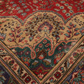 Vintage Southeastern Persian Style Oversize Rug 10x13 ft — Red & Blue Medallion