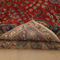 Vintage Southeastern Persian Style Oversize Rug 10x13 ft — Red & Blue Medallion