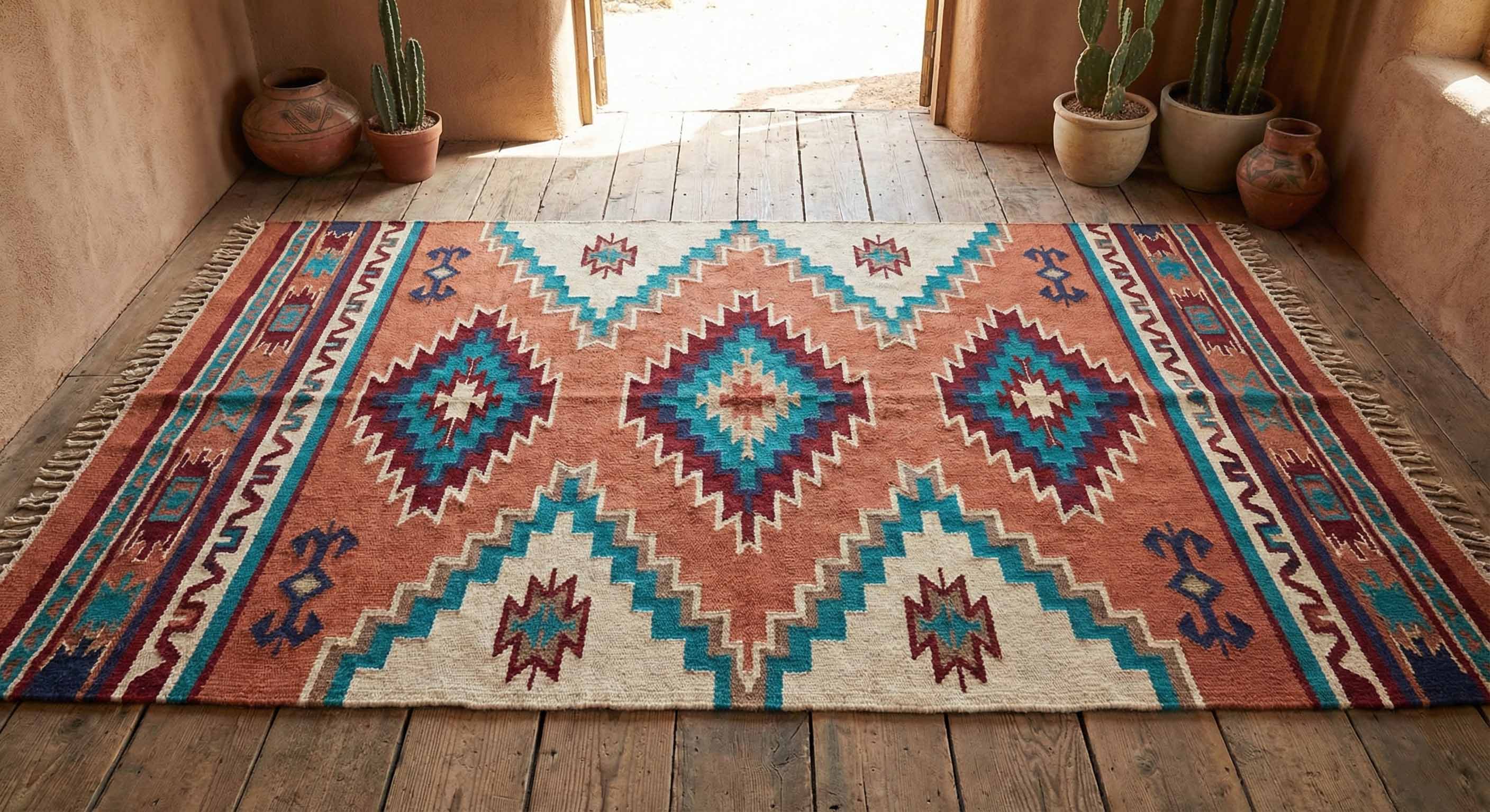 ✦vintage rugs✦　116cm58cm　インド産　ハンドメイドラグ Vintage Rugs | One-of-a-Kind Hand-Woven Rugs — Alarug