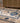 Vintage Niğde Turkish Area Rug 5x8 ft — White & Navy Geometric