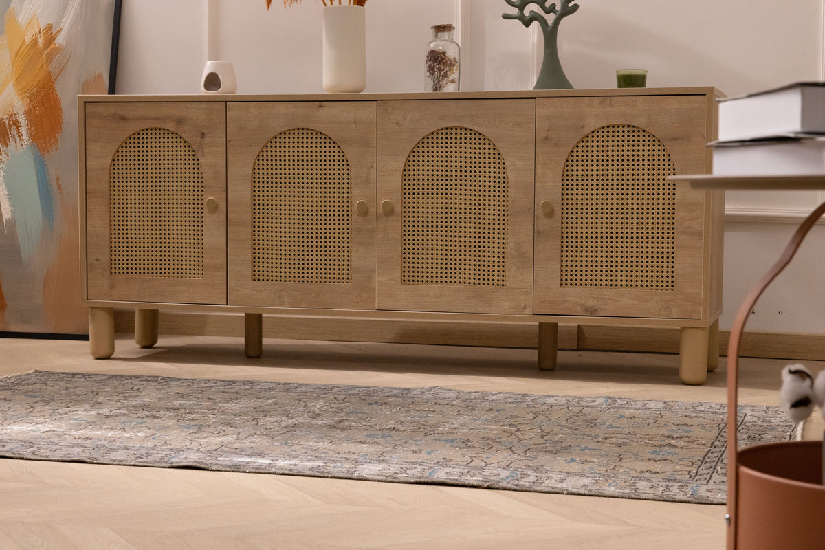 Hand-woven 3x7 ft vintage Isparta Turkish rug in burnt orange with intricate floral patterns and wool-cotton blend.