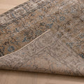 Hand-woven 3x7 ft vintage Isparta rug in burnt orange with floral patterns, crafted from wool and cotton.
