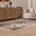 Vintage Isparta Turkish Area Rug 3x6 ft — Gray Overdyed