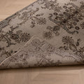 Vintage Isparta Turkish Area Rug 3x6 ft — Gray Overdyed