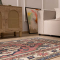Vintage Niğde Turkish Area Rug 3x7 ft — Pink Floral