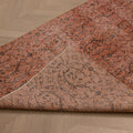 Vintage Isparta Turkish Area Rug 3x5 ft — Orange Overdyed