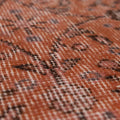 Vintage Isparta Turkish Area Rug 3x5 ft — Orange Overdyed