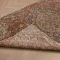 Vintage Isparta Turkish Area Rug 4x7 ft — Red Floral