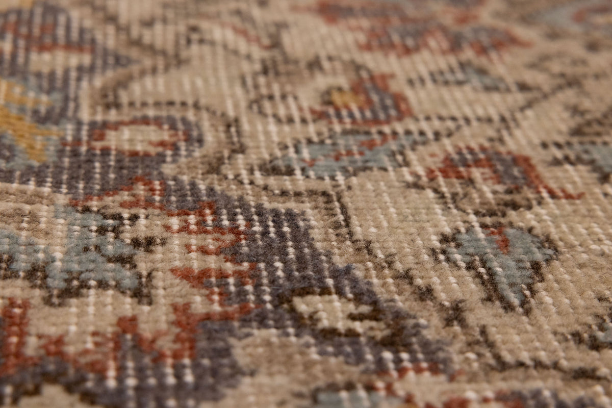 Vintage Isparta Turkish Area Rug 4x7 ft — Red Floral