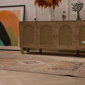 Vintage 4x7 ft brown Isparta Turkish area rug with intricate floral patterns and handmade wool-cotton blend construction.