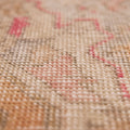 Vintage Nevşehir Turkish Area Rug 3x6 ft — Orange & Beige Floral