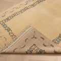 Vintage Denizli Turkish Area Rug 5x7 ft — Beige Geometric