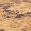 Vintage Nevşehir Turkish Area Rug 4x7 ft — Orange & Navy Medallion