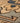 Vintage Oushak Turkish Area Rug 3x6 ft — Beige & Navy Geometric