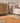 Vintage Turkish Area Rug 3x5 ft — Orange & Beige Geometric