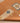 Vintage Turkish Area Rug 3x5 ft — Orange & Beige Geometric