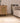 Vintage Turkish Area Rug 3x5 ft — Beige & Brown Stripped