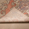 Vintage Nevşehir Turkish Area Rug 4x7 ft — Orange Floral