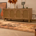 Vintage 4x11 ft Turkish runner rug in orange and brown with geometric patterns, handwoven from wool and cotton.