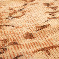 Vintage Manisa Turkish Area Rug 4x8 ft — Brown & White Floral