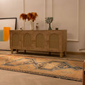 Vintage 4x11 ft Turkish runner rug in orange and brown with geometric patterns, handwoven from wool and cotton.